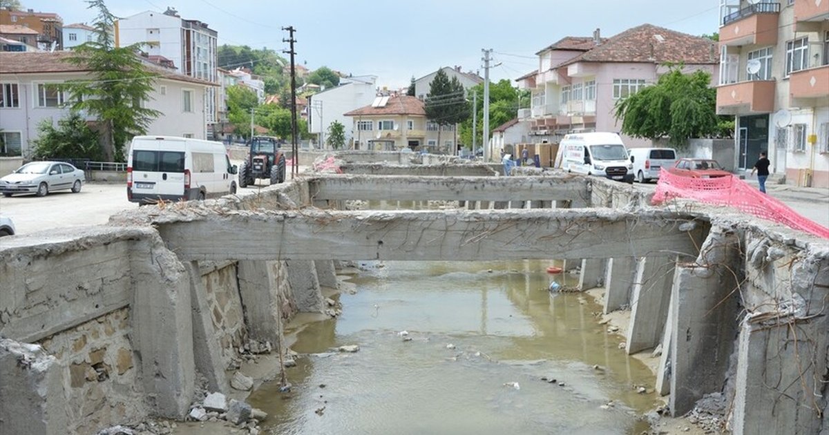 Samsun'un Havza ilçesinde selin vurduğu bölgeler normale dönüyor