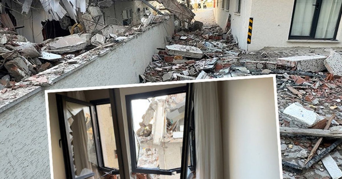 İstanbul Avcılar'da kentsel dönüşümde kolon düşmesi