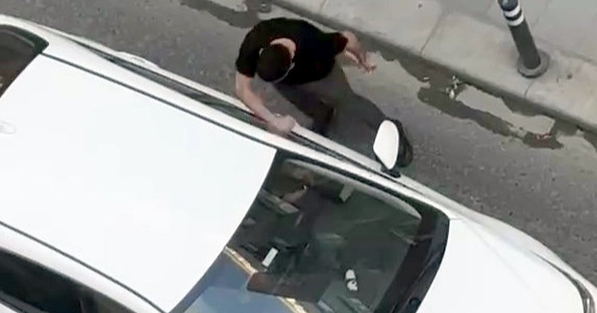 Avcılar'da zincirleme kazada sürücüye tepki