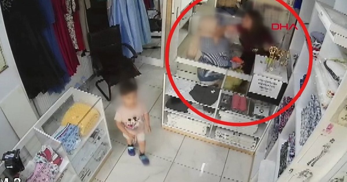 Kadın, terzinin kızını darp etti