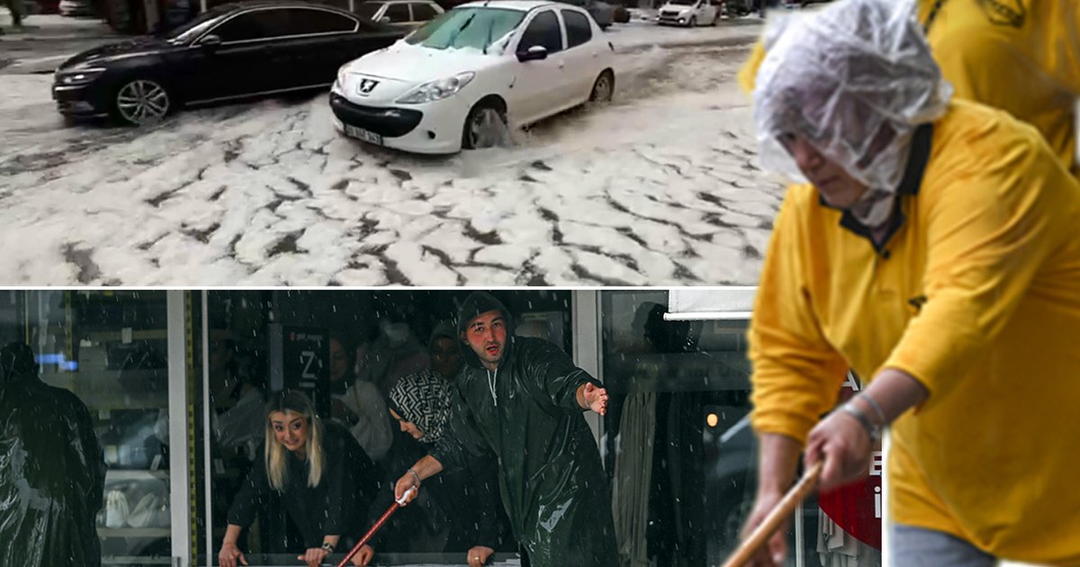 Ankara ve Afyonkarahisar'da sağanak ve dolu etkili oldu