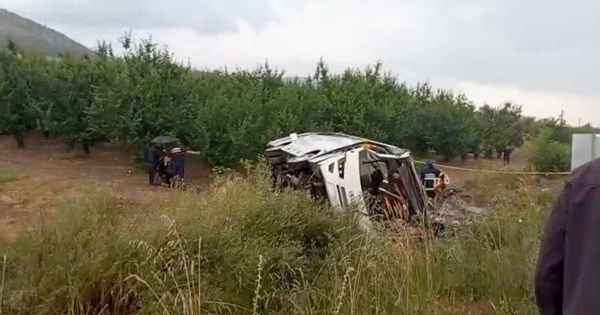 Isparta'da tur otobüsü kazası: 4 ölü, 15 yaralı