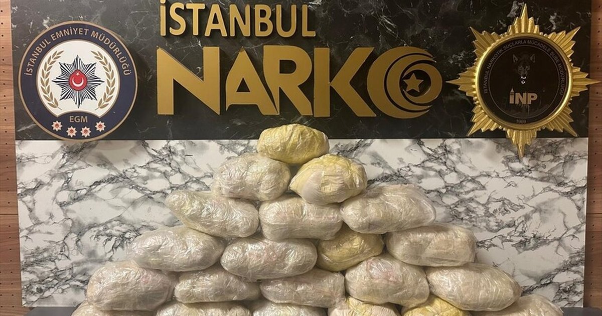 İstanbul'da 21 kilo eroin ele geçirildi, 2 şüpheli yakalandı