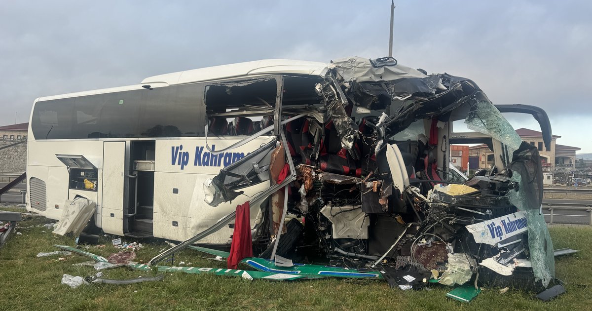 Otobüs kazası: 5'i ağır 15 yaralı