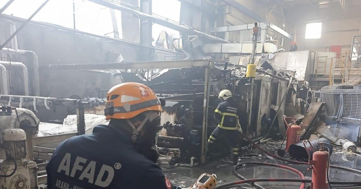 Fabrikadaki yangında 7 işçi taburcu oldu