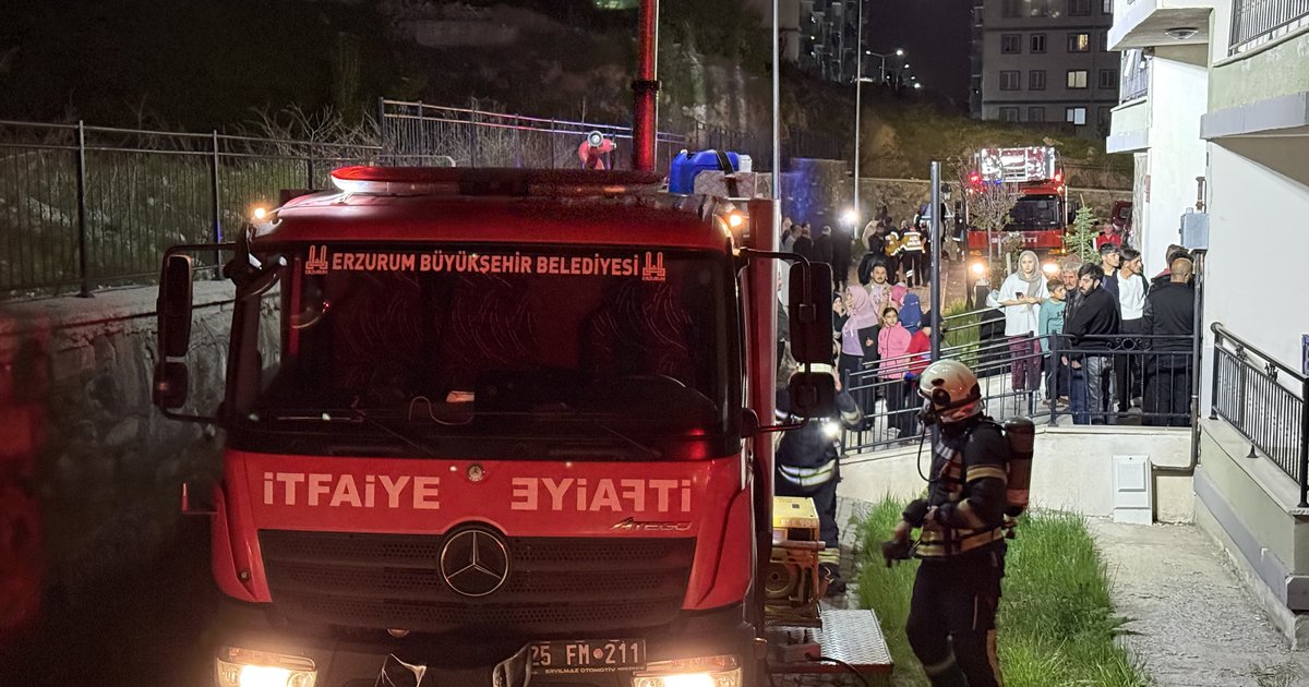 Erzurum'da yangın: Diyaliz hastası kadın hayatını kaybetti