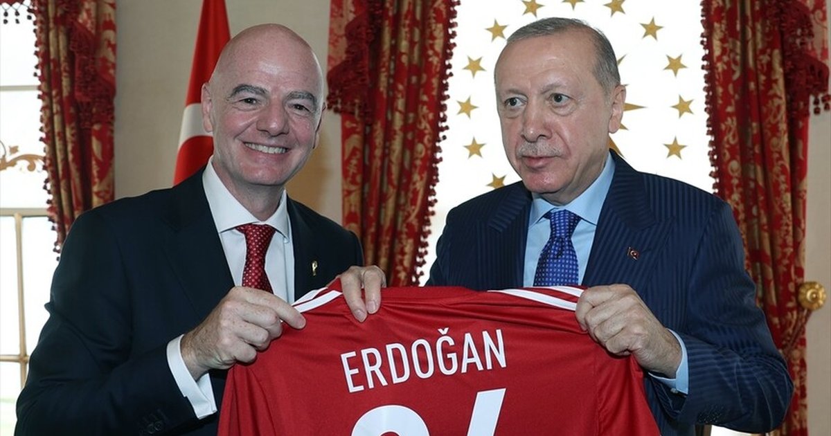 Cumhurbaşkanı Erdoğan, Infantino'yu kabul etti