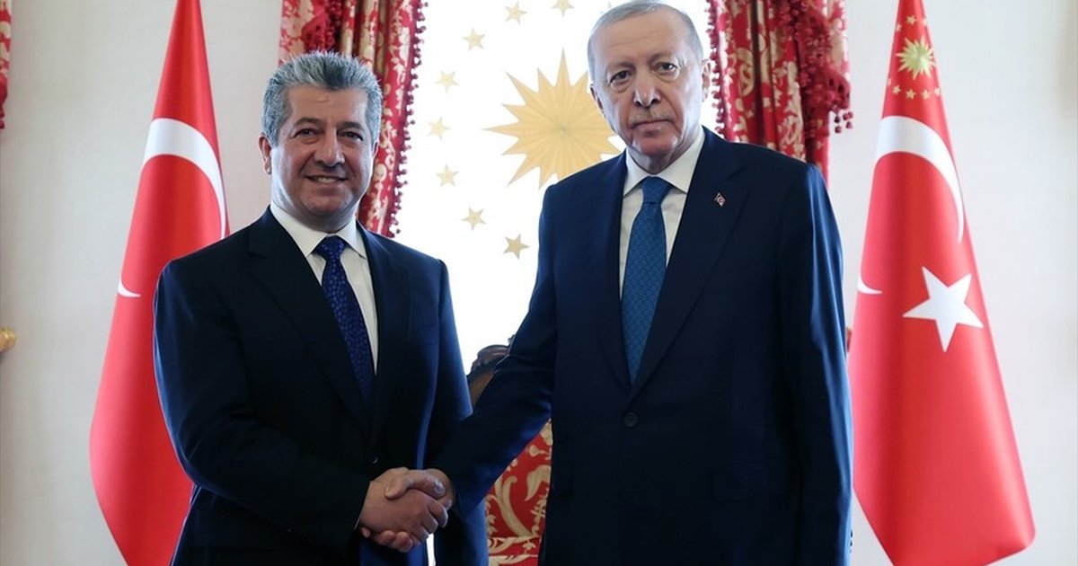 Cumhurbaşkanı Erdoğan, IKBY Başbakanı Barzani'yi kabul etti