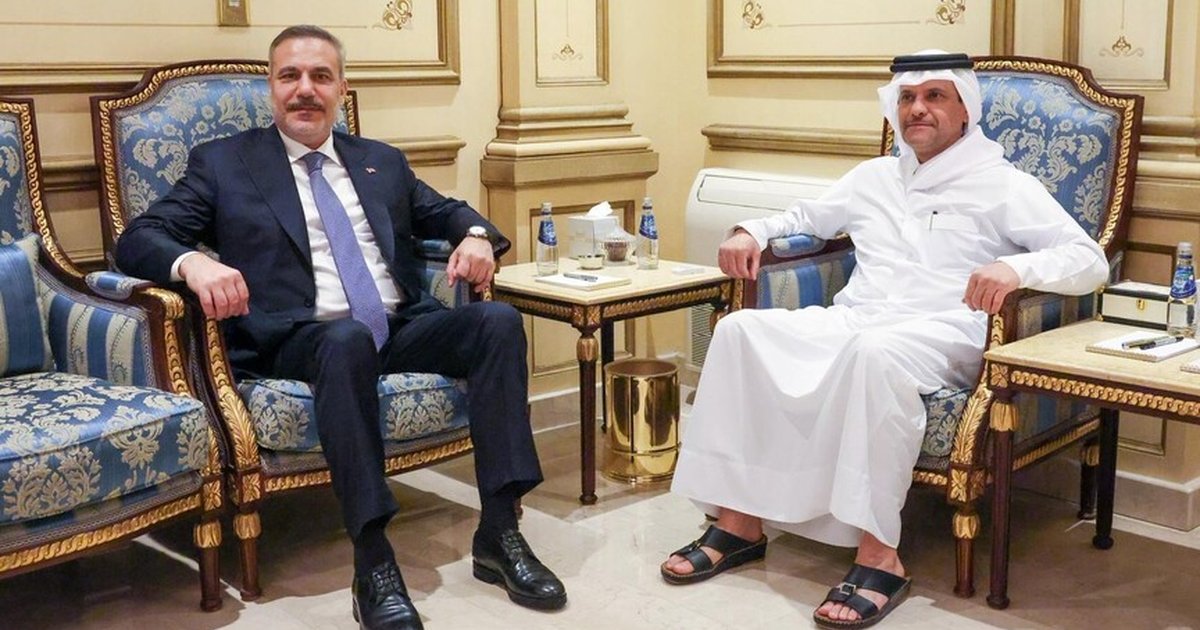 Dışişleri Bakanı Fidan, Katar'da Al Sani ile görüştü