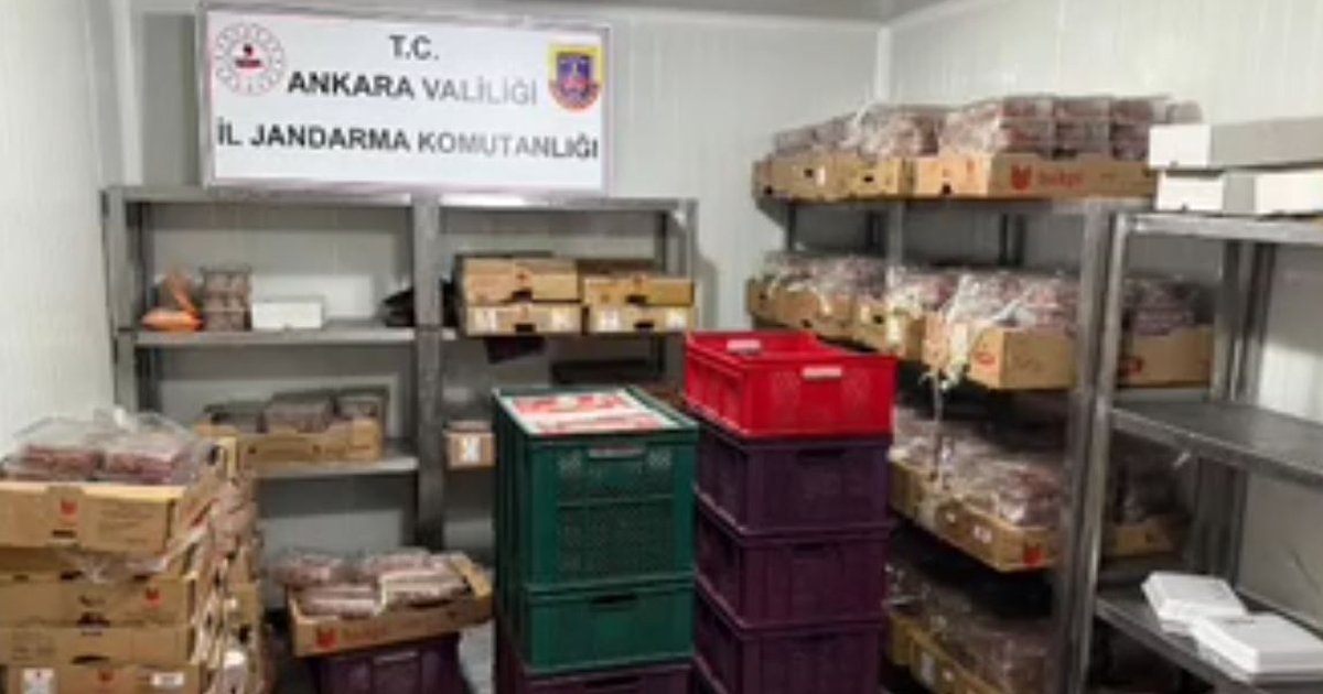 Ankara'da 40 ton sağlıksız et ele geçirildi