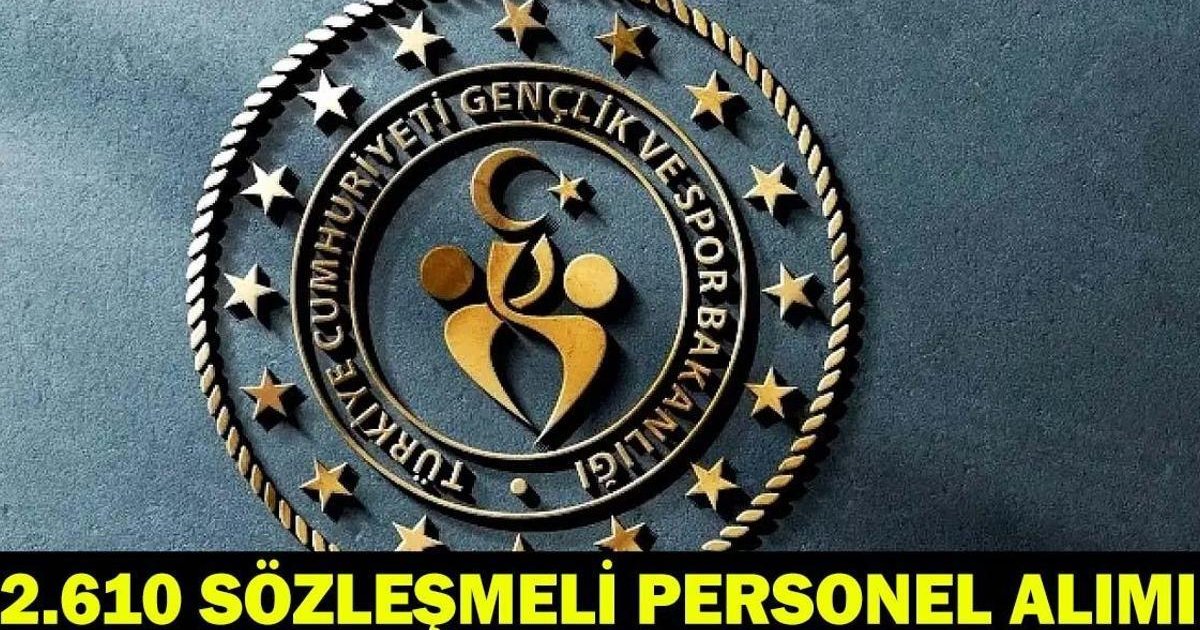 Gençlik ve Spor Bakanlığı 2.610 Personel Alımı Başvuruları