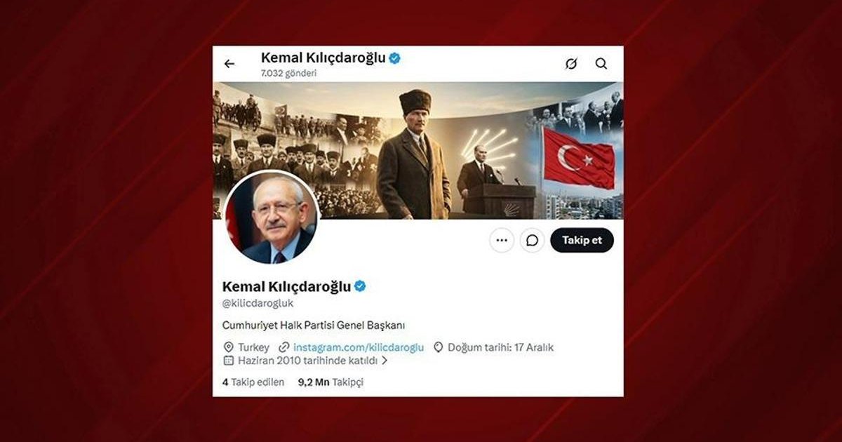 Kemal Kılıçdaroğlu'nun unvanı sanal medyada güncellendi