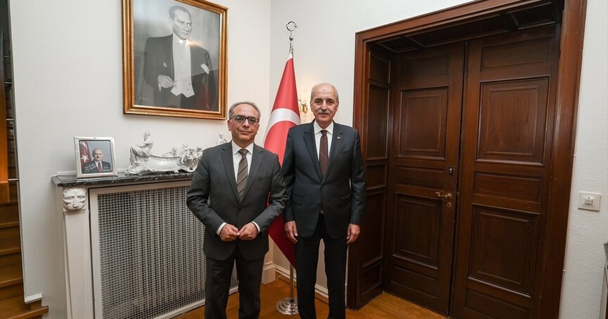 TBMM Başkanı Kurtulmuş, Stokholm Büyükelçiliğini ziyaret etti
