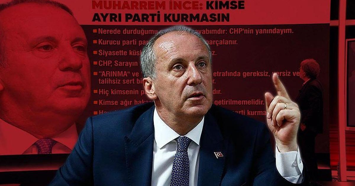 Muharrem İnce'den CHP açıklaması