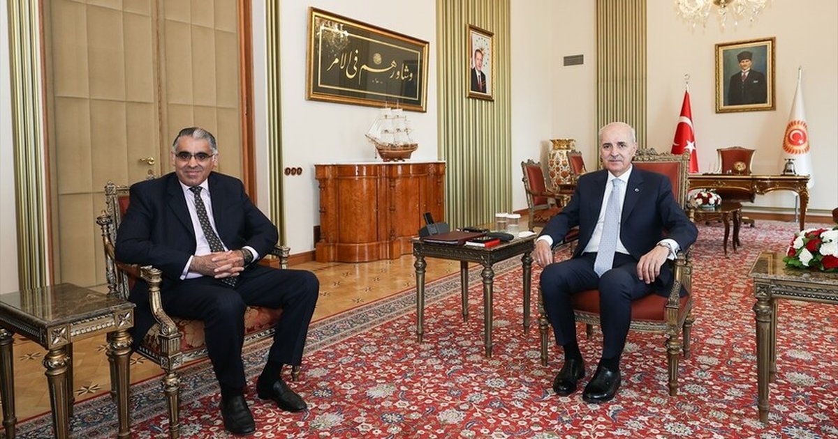 TBMM Başkanı Kurtulmuş, Tahir Ali'yi kabul etti