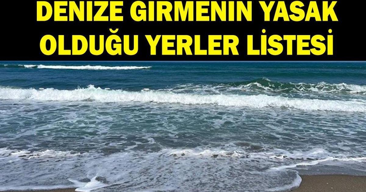 Denize Girmek Yasaklandı mı? 28 Haziran'da Yasaklanan Yerler