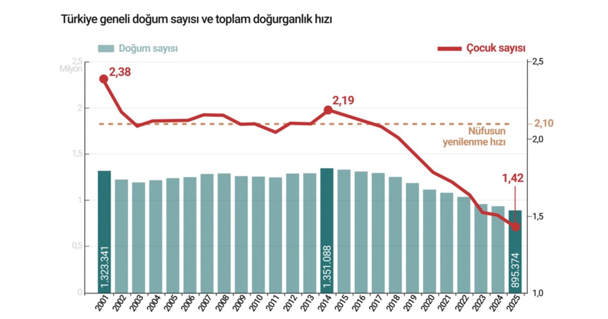 Türkiye'nin Demografik Değişimi: Azalan Doğumlar, Artan Yaşlı Nüfus