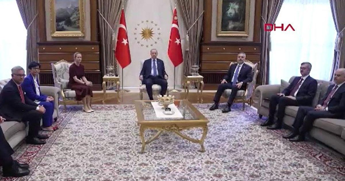 Cumhurbaşkanı Erdoğan, AB heyetini kabul etti