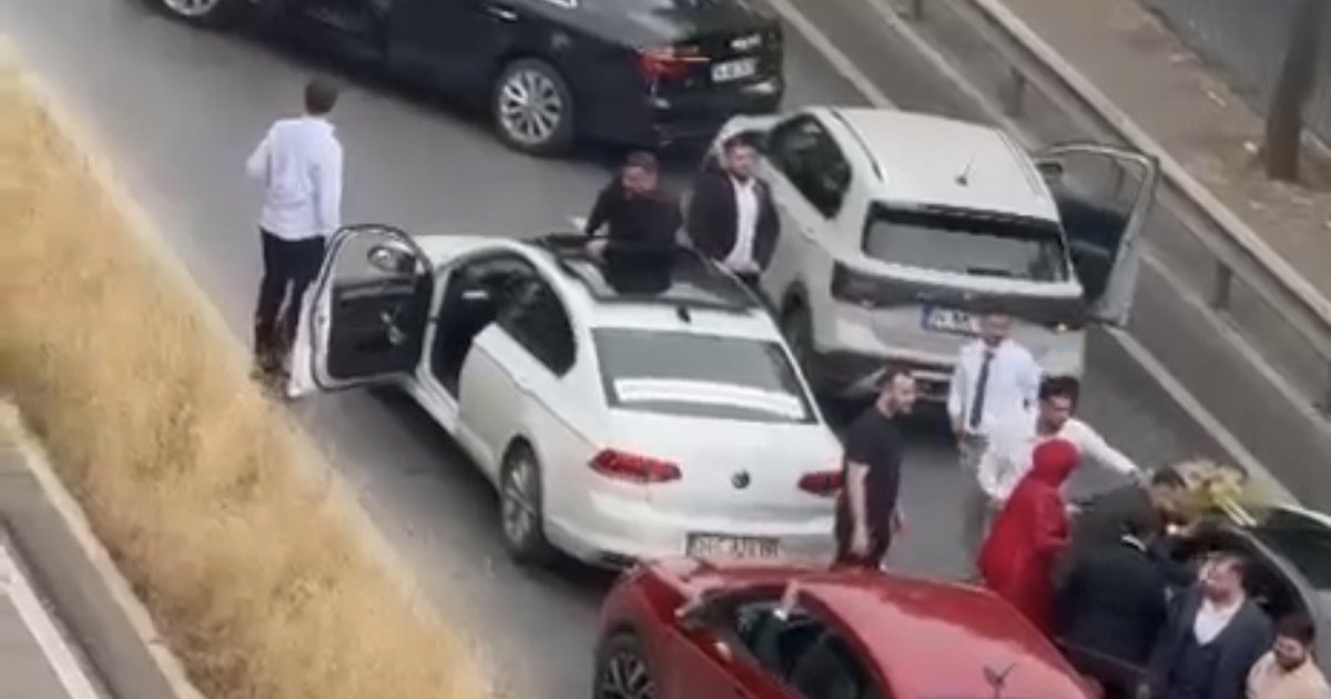 Düğün konvoyu trafiği tehlikeye düşürdü: 289 bin lira ceza