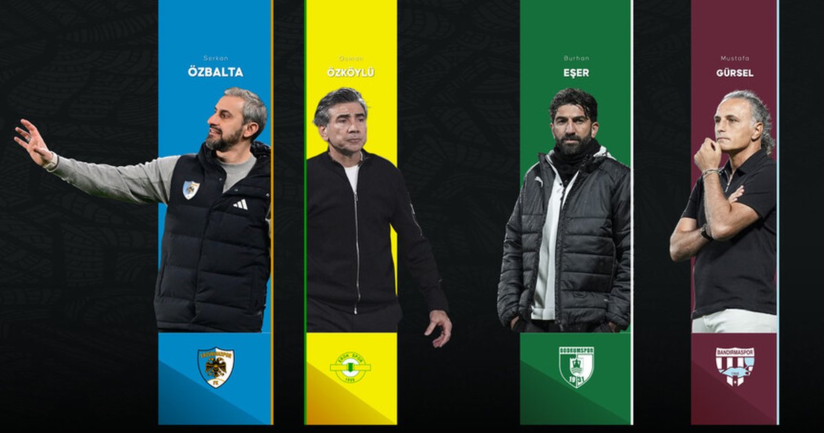 Trendyol 1. Lig'de teknik heyet değişiklikleri
