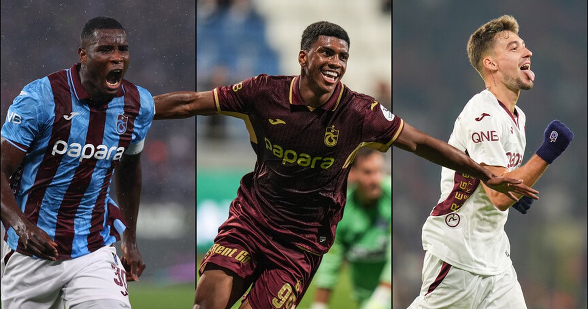 Trabzonspor'un golcüleri: Onuachu, Augusto ve Muçi