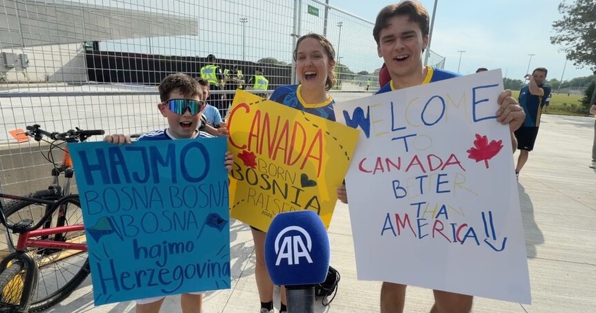 Toronto'da Bosna Hersek Taraftarlarından Dünya Kupası Coşkusu