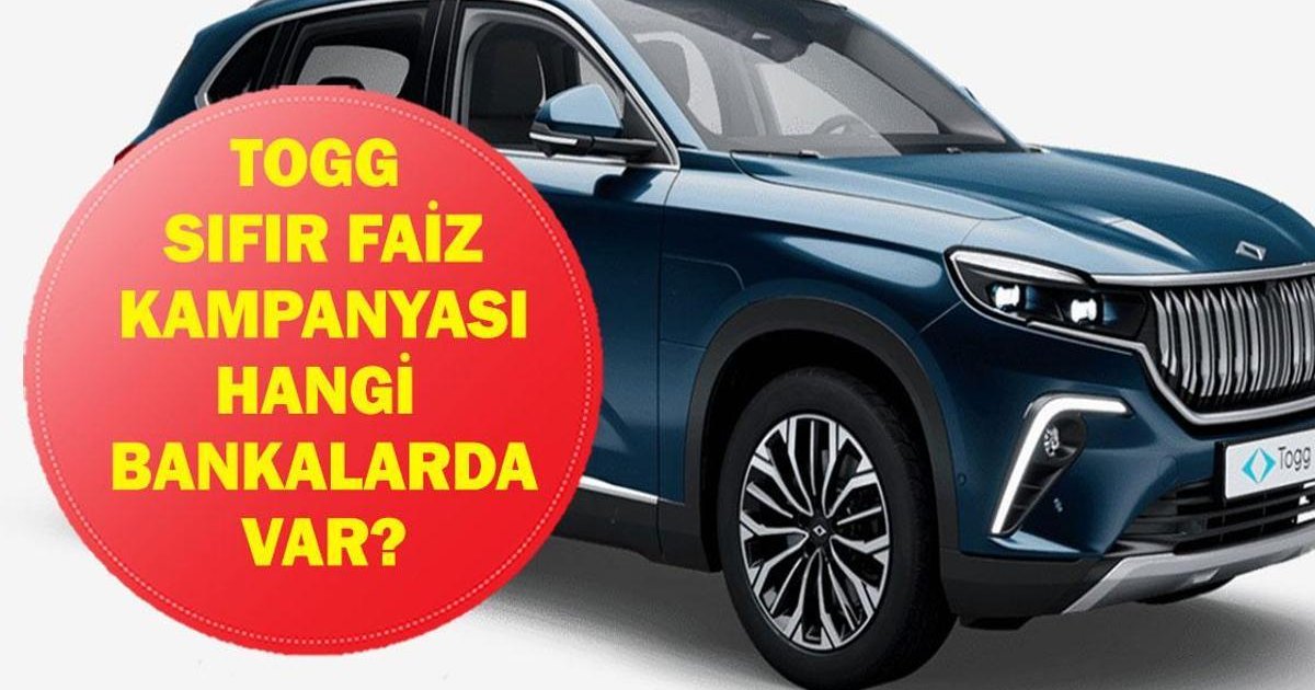 TOGG Sıfır Faiz Kampanyası Nisan 2026 Detayları