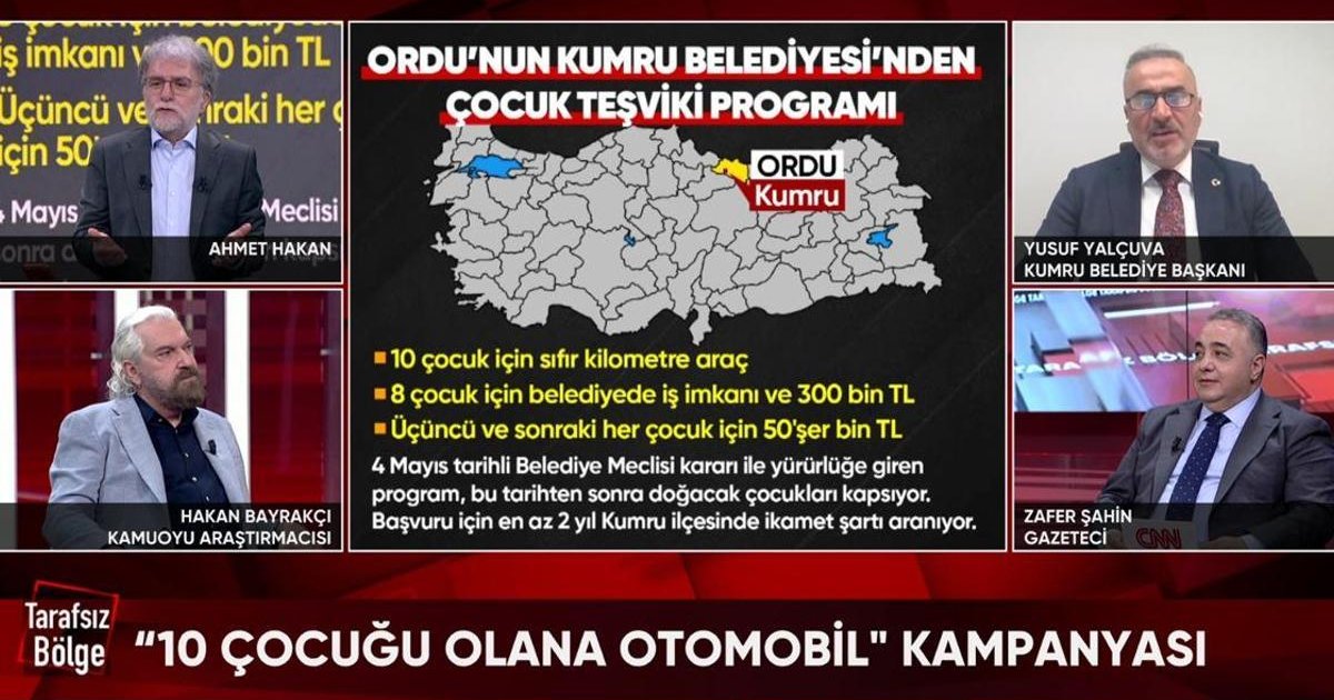 Ordu Kumru Belediyesi'nden çocuk teşvik programı