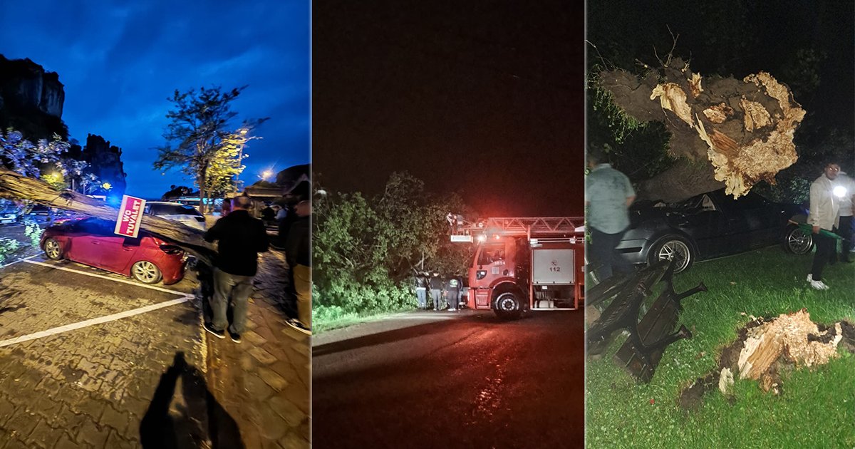 Bartın'da fırtına ve sağanak yağış etkili oldu