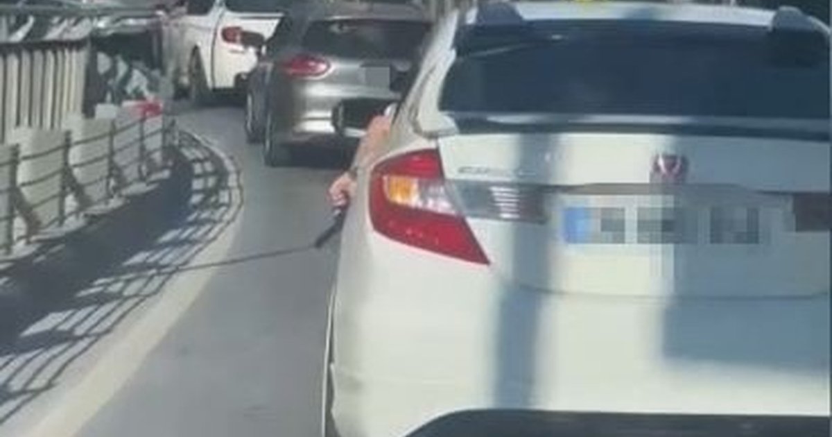 Sarıyer'de oyuncak silahla araç kullanan sürücü yakalandı