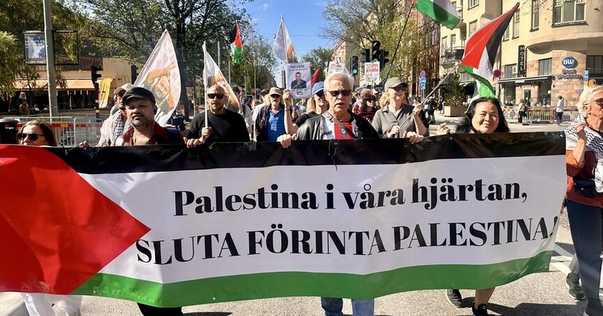 İsveç'te İsrail saldırılarına protesto gösterisi