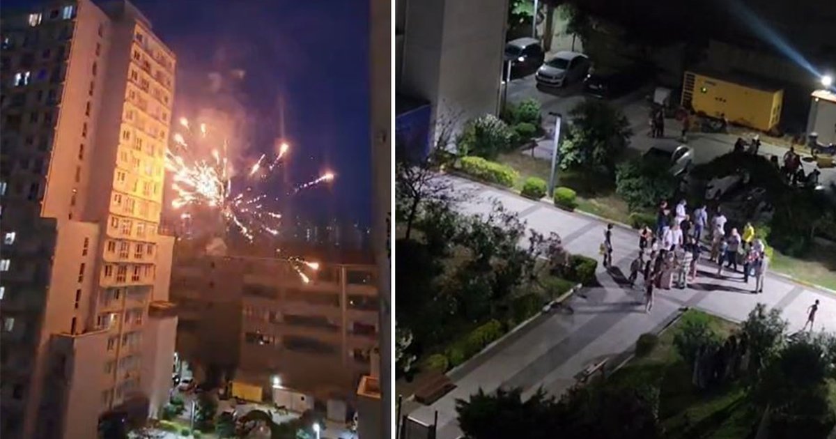 Esenyurt'ta Havai Fişek Kavgası